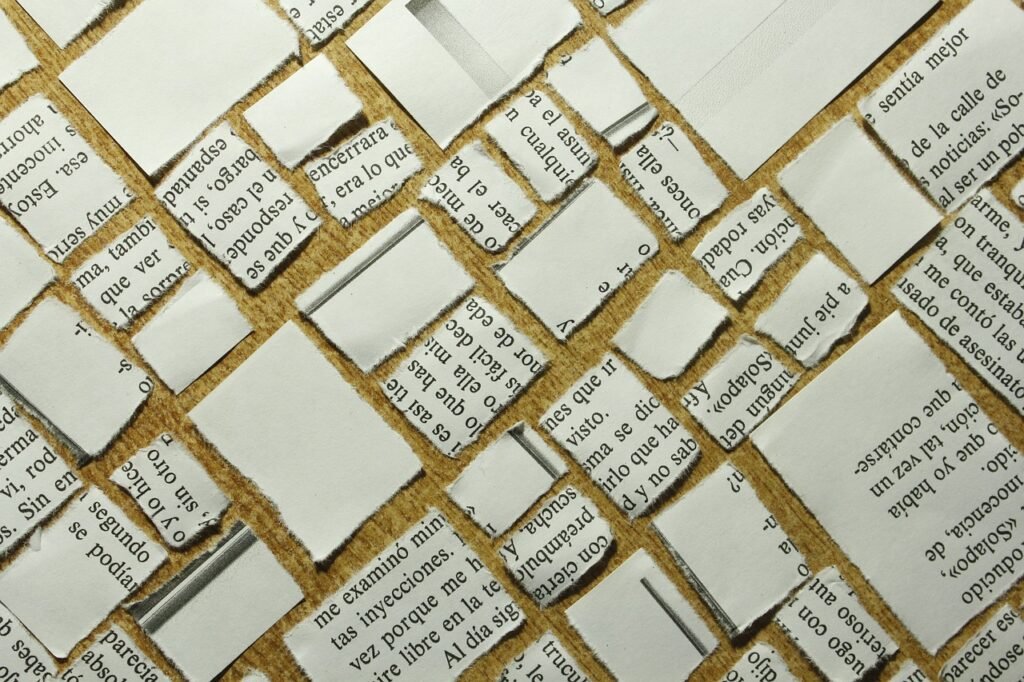 Image de déco : bout de papiers déchirés
