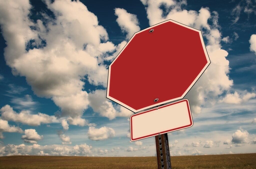 stop, stop sign, clouds, traffic, traffic signs, heaven, nature, aslant, wrong, perspective, tilt